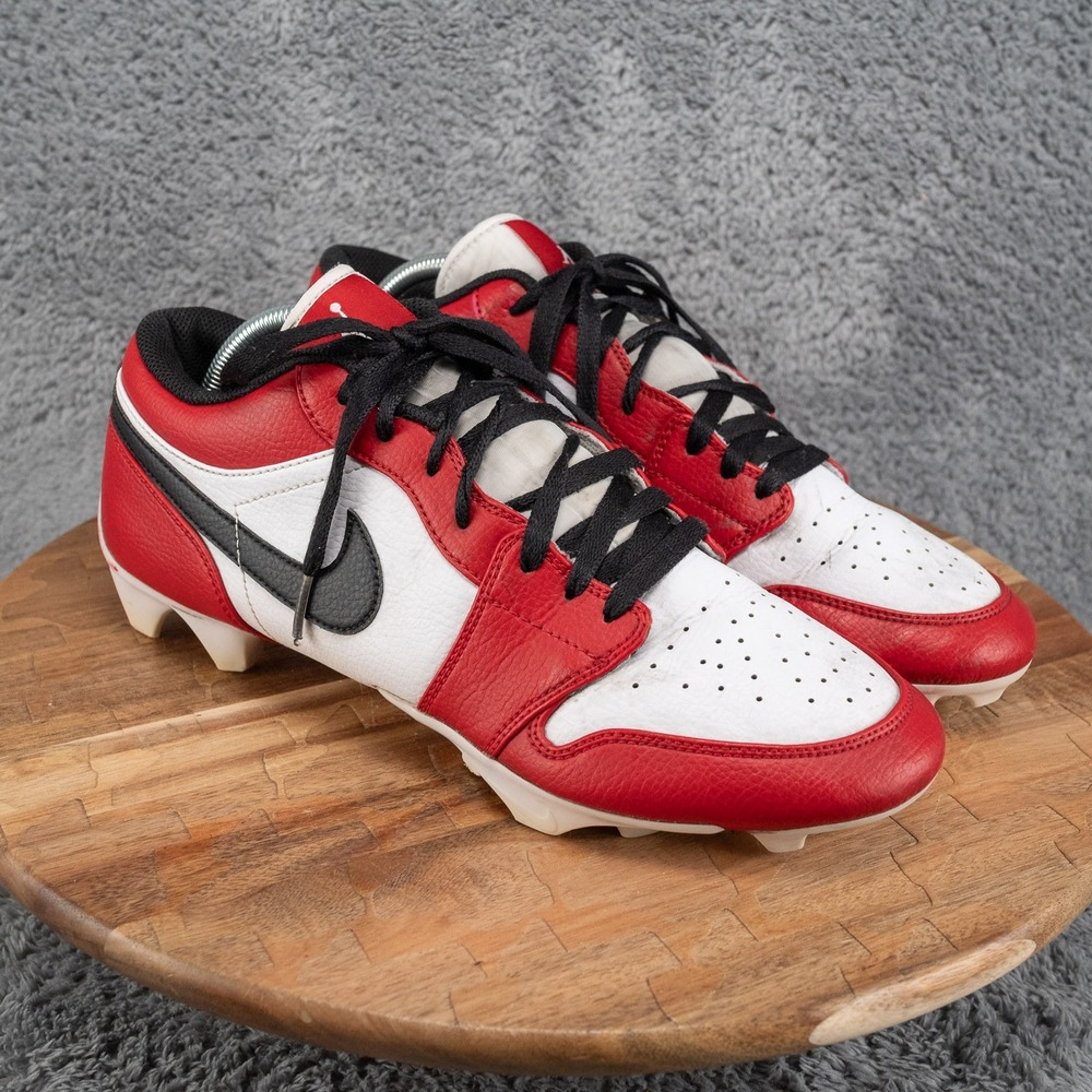 Nike Jordan 1 Low TD Chicago Vapor Edge Men's 11 FJ6245-106 Football Cleats